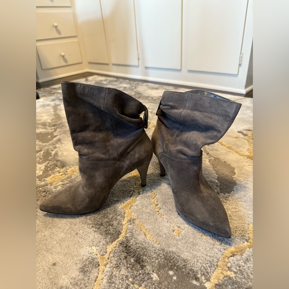 MICHAEL Michael Kors Dark Gray Heeled Boots